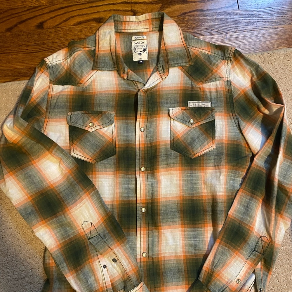 Diesel Jeans Western Plaid Shirt- Medium
